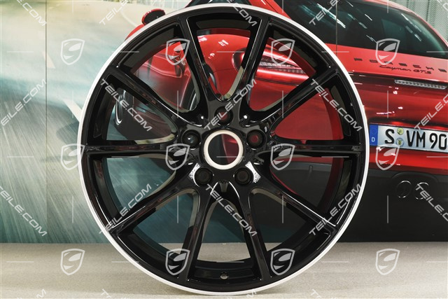 20" Felge Cayenne Design, 10,5J x 20 ET55, schwarz hochglanz