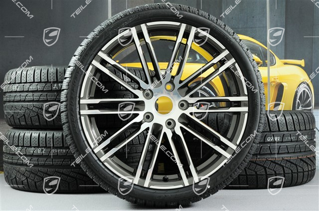 20-inch Turbo III winter wheel set, 8,5J x 20 ET51 + 11J x 20 ET70 + NEW Pirelli winter tyres 245/35 ZR20 + 295/30 ZR20, without TPMS