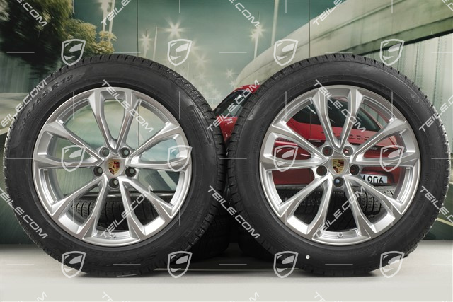 19-inch "Macan Design" winter wheels set, rims 8,5J x 19 ET21 + 9J x 19 ET21 + Pirelli winter tyres 235/55 R19 + 255/50 R19, with TPMS
