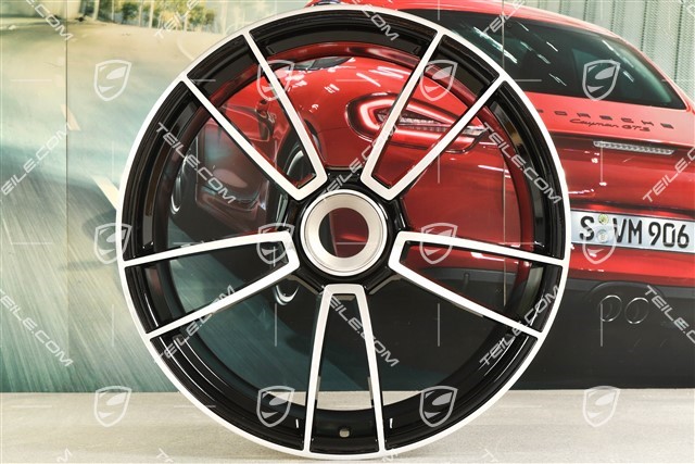 21" Felga Turbo S, 11J x 21 ET66, czarny wysoki połysk