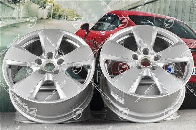 19-inch Cayenne wheel rim set, 8,5J x 19 ET47 + 9,5J x 19 ET54