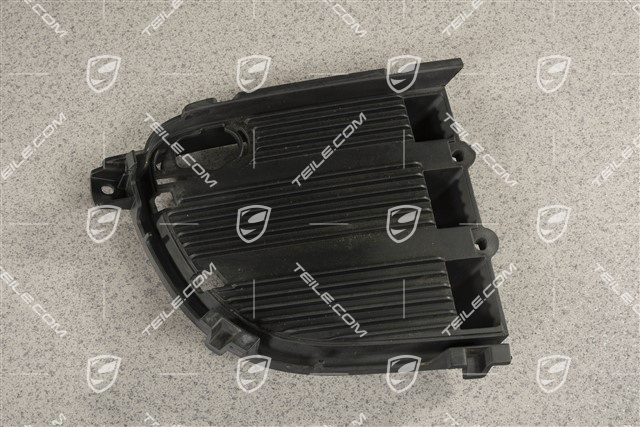 Air inlet / duct / guide cover, lateral, Black matte, PDC, R