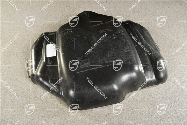 Protective plate for fuel tank, lower part