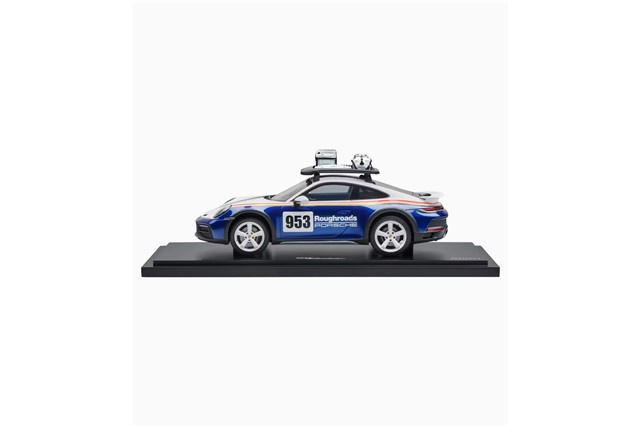911 Dakar (992) Tequipment Rallye Design Paket (mit Dachaufbauten), Maßstab 1:18