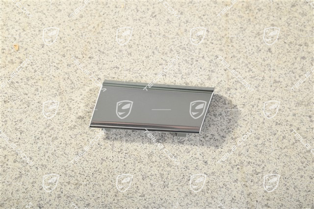 Cup holder cover / Dashboard trim Galvano silver, R