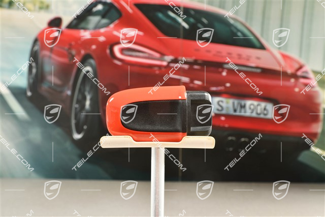 Ignition starter switch, lacquered Lava Orange, KESSY / Entry and Drive