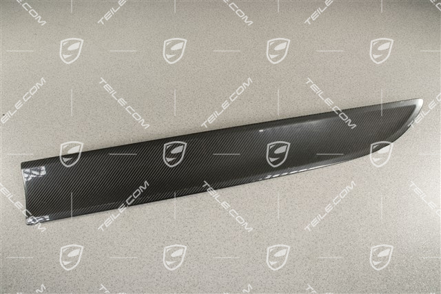 Front door cover / trim, Carbon Gloss Black, L