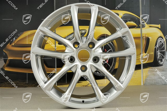 19" Felga Panamera S, 10,5J x 19 ET62, brylantowy srebrny