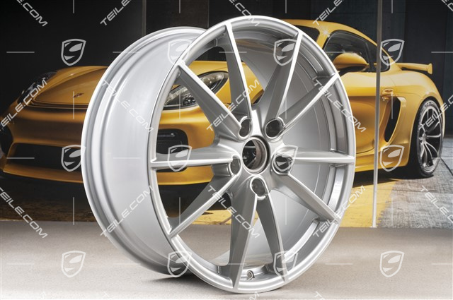 20"+21" wheel rim set Carrera S, 8,5J x 20 ET53 + 11J x 21 ET66, brilliant chrome
