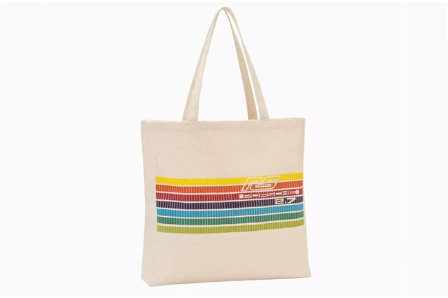 Canvas bag with colourful stripes and RS 2.7 logo Canvas bag with colourful stripes and RS 2.7 logo