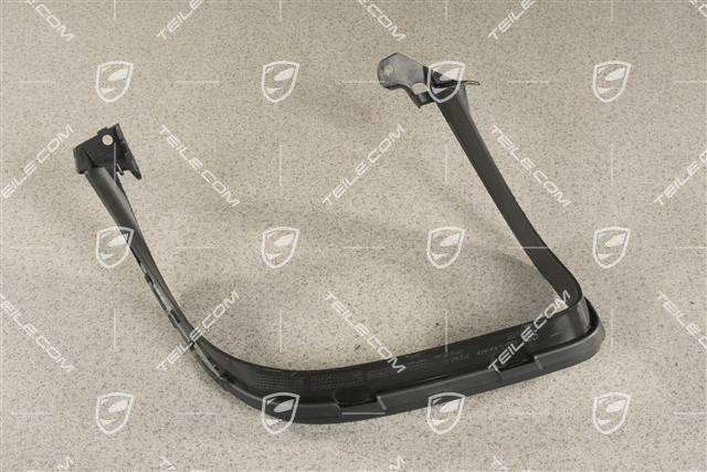Rear bumper Exhaust system tail pipe cover trim, Black matte, L