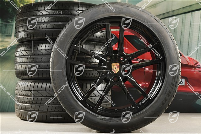 20-inch Cayenne Sport summer wheel set, rims 9J x 20 ET50 + 10,5J x 20 ET64 + NEW  summer tyres 275/45 R20 (110)Y XL + 305/40 R20 (112)Y XL, with TPMS