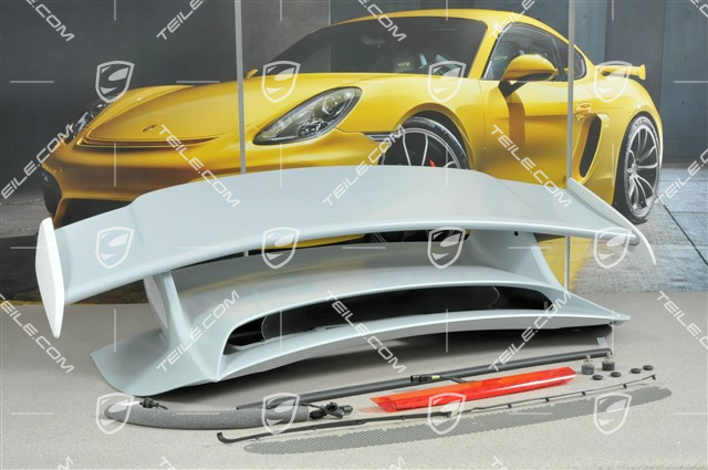 GT3 spoiler cover / bonnet with rear wing, complete