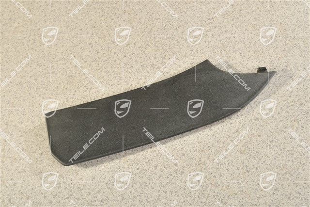 Disc / cover for front bumper retaining frame, centre, ACC, Black matte, L