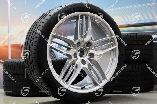 20" Koła letnie SportDesign, felgi 8,5J x 20 ET51 + 11J x 20 ET70 + NOWE opony letnie Pirelli P Zero 245/35 Z20 + 295/30 Z20, bez czujników RDK