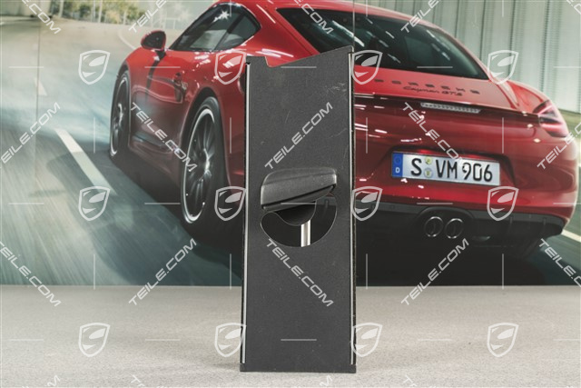 Schieber Verkleidung, B-Säule, oben, Satinschwarz, L