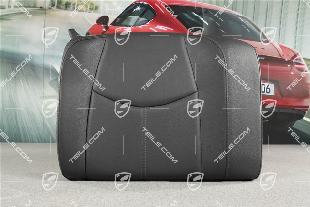 Back seat backrest, Cabrio, Leatherette, Black, R