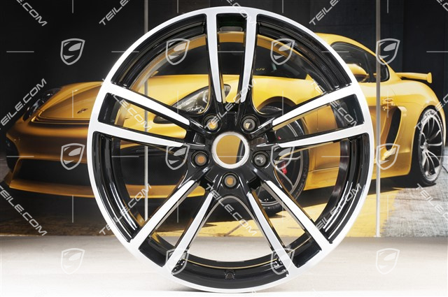 21" Felga Cayenne Turbo, 11J x 21 ET58, czarny wysoki połysk