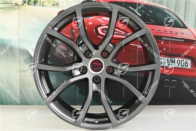 21-inch wheel rim, Cayenne Exclusive Design, 11J x 21 ET49, Vesuvius grey