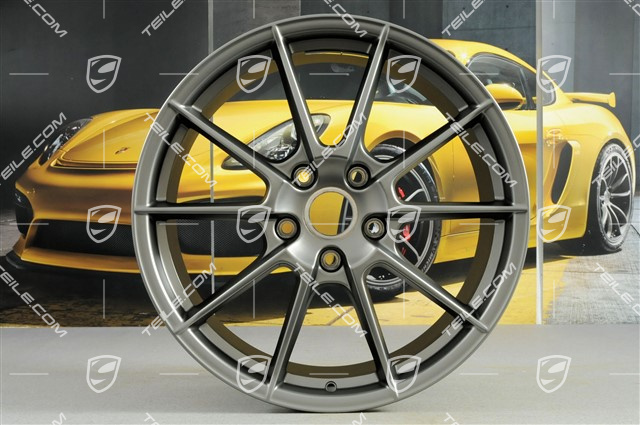 20" komplet felg Spyder, felgi 8,5J x 20 ET57 + 10,5J x 20 ET47, Platinum satynowy półmat