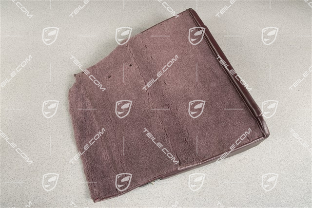 Back seat backrest, Coupe, Leatherette, Wine red, L