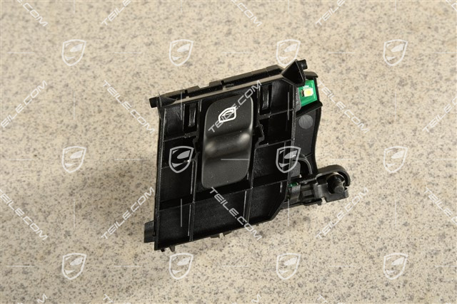 Power windows switch, passenger's side, black matte
