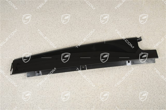 B-pillar outer cover, Rear, Black, R