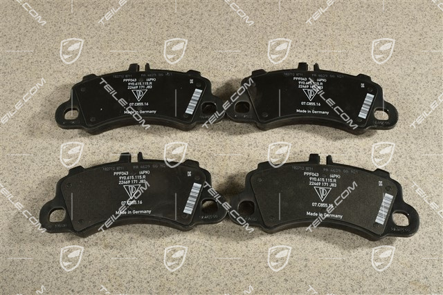 Brake pads, front axle, for Black calipers