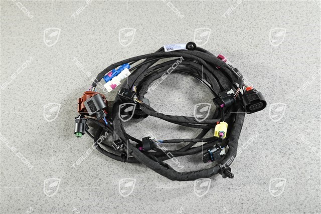 Wiring harness for front bumper, Real Top View, Turbo