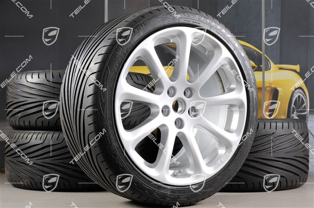 19'' Sommerräder Satz Quatrroporte 8,5J x 19 ET 52 + 10,5J x 19 ET 50,5 Goodyear Eagle F1 245*40*19 + 285*35*19 mit RDK DOT4306