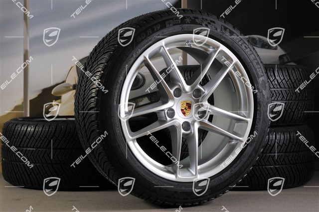 19-inch TURBO II winter wheel set, wheels 9J x 19 ET 60 + 10J x 19 ET61 + tyres Michelin Pilot Alpine 3, 255/45 R19+285/40 R19, without TPM