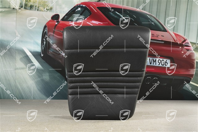 Notsitzkissen, Cabrio, Leder, Schwarz, R