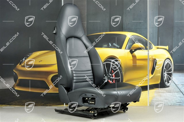 Seat, el adjustable, leather, Metropole blue, damage, R