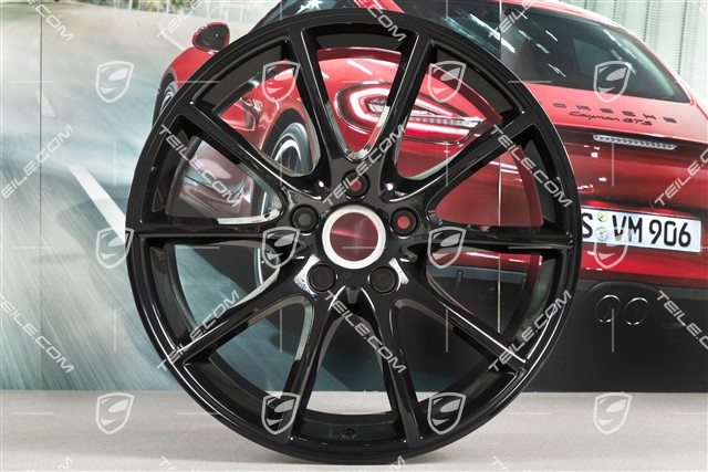 20" Felge Cayenne Design, 10,5J x 20 ET55, schwarz hochglanz