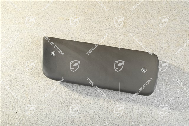 Cabrio / Coupe / Targa, Lordosenstütze, Leder Schwarz mit Achatgrau Ziernähte, L