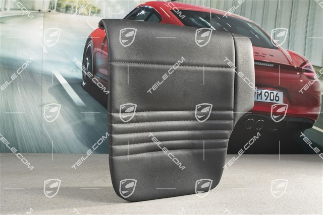 Back seat lower / cushion, Coupe/Targa, leatherette, Black, R