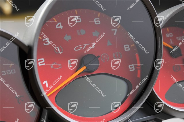 Kombiinstrument, GT3 MK1 (vor Facelift), EXCLUSIVE-Programm, Zifferblatt in Indisch-Rot