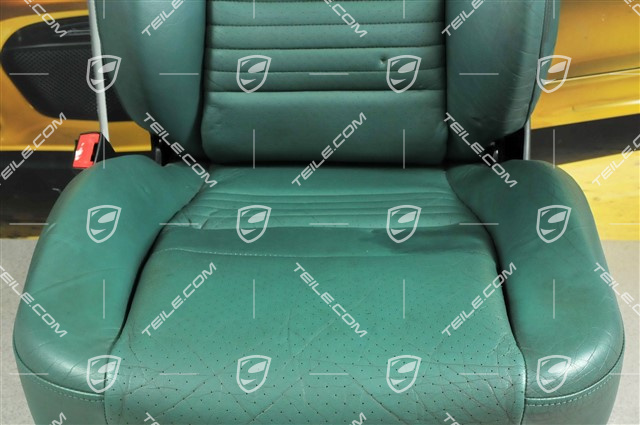 Sitz, manual einstellbar, Leder, Nephritegruen, beschädigt, L