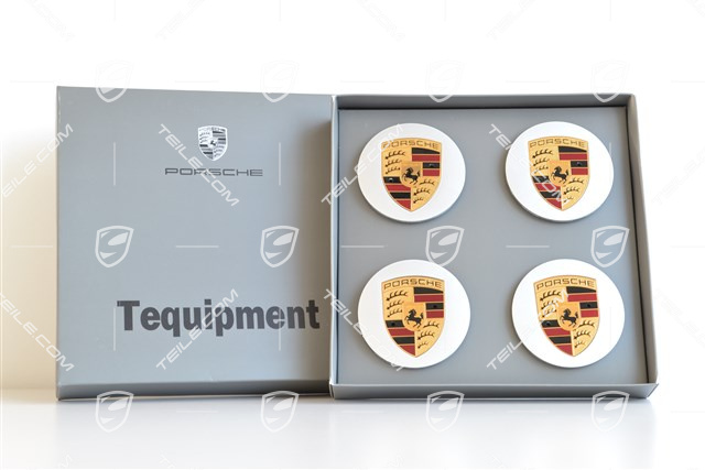 Dekielki na felgi, komplet 4 szt., srebrny brylantowy, do felg 18" Boxster, wypukłe