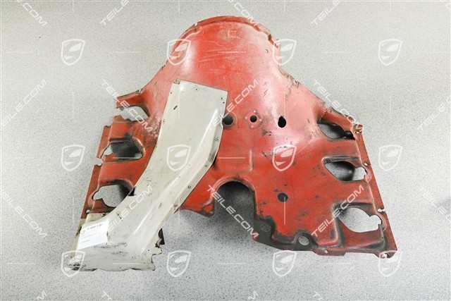 Engine air duct, red, 70–71, damaged