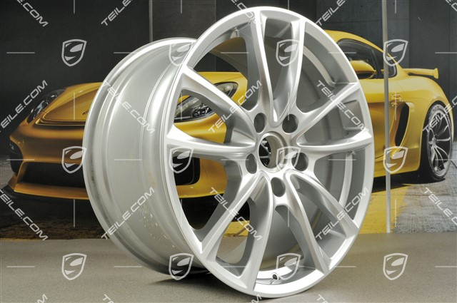 19" Felga Panamera S, 10,5J x 19 ET62, brylantowy srebrny