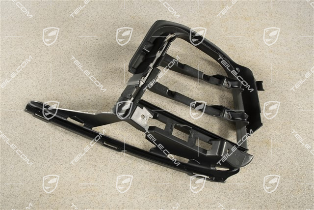 Front bumper, side ventilation grille, Black, L