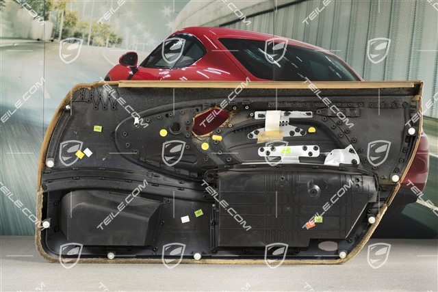 Türverkleidung mit Airbagblende, ohne Sound, Leder, Savannabeige, L