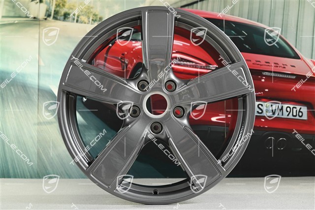 20-inch wheel rim set Carrera Sport, 8,5J x 20 ET57 + 10,5J x 20 ET51, titanium dark