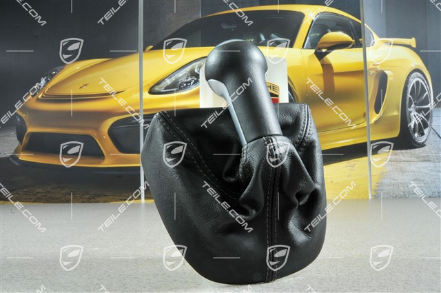 Gear shift knob, shift pattern in alu-look Gear shift knob, shift pattern in alu-look