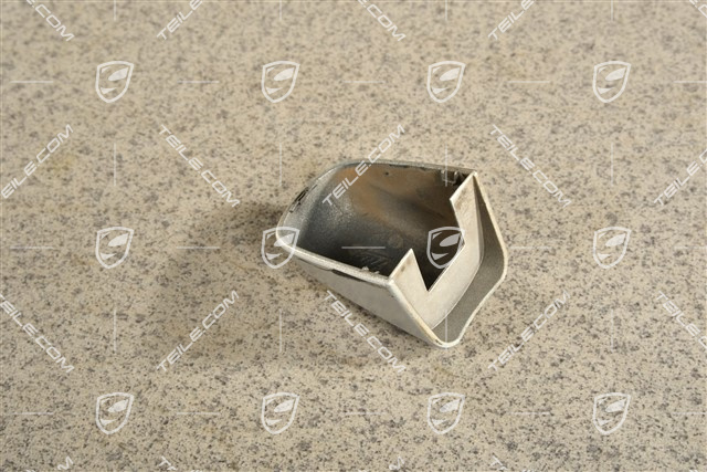 Zaślepka wkładki zamka klamki drzwi, satynowe aluminium