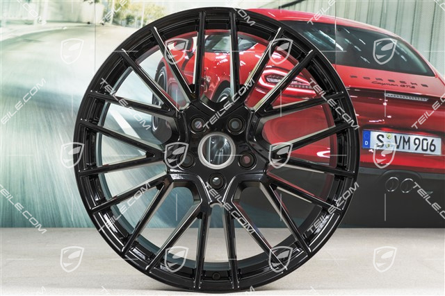21" Felgensatz Cayenne RS Spyder, 11J x 21 ET49 + 9,5J x 21 ET46, schwarz hochglanz, für den Cayenne Coupé