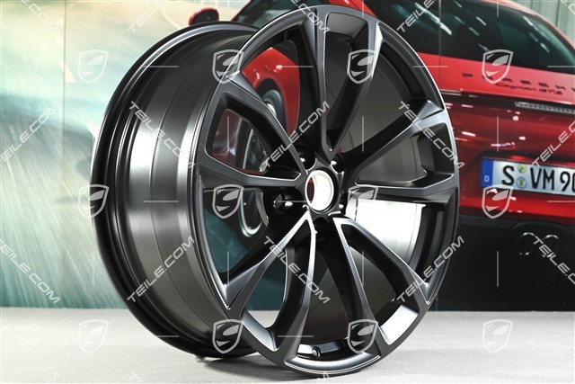 19"-inch alloy wheel set Macan Design, 8,5J x 19 ET21 + 9J x 19 ET21, black satin-matt