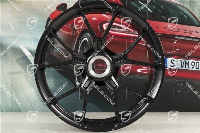 20+21 -inch GT3 wheel rim set, 9,5J x 20 ET46 + 12J x 21 ET45, black satin mat