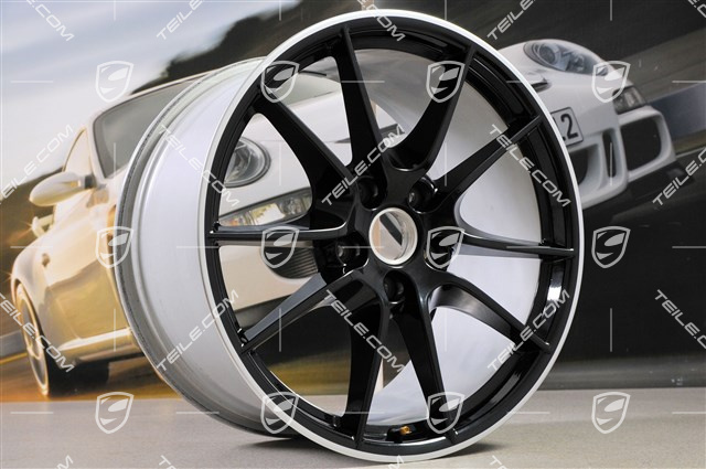 20-inch Carrera S III wheel, 11J x 20 ET70, wheel spokes painted black high gloss